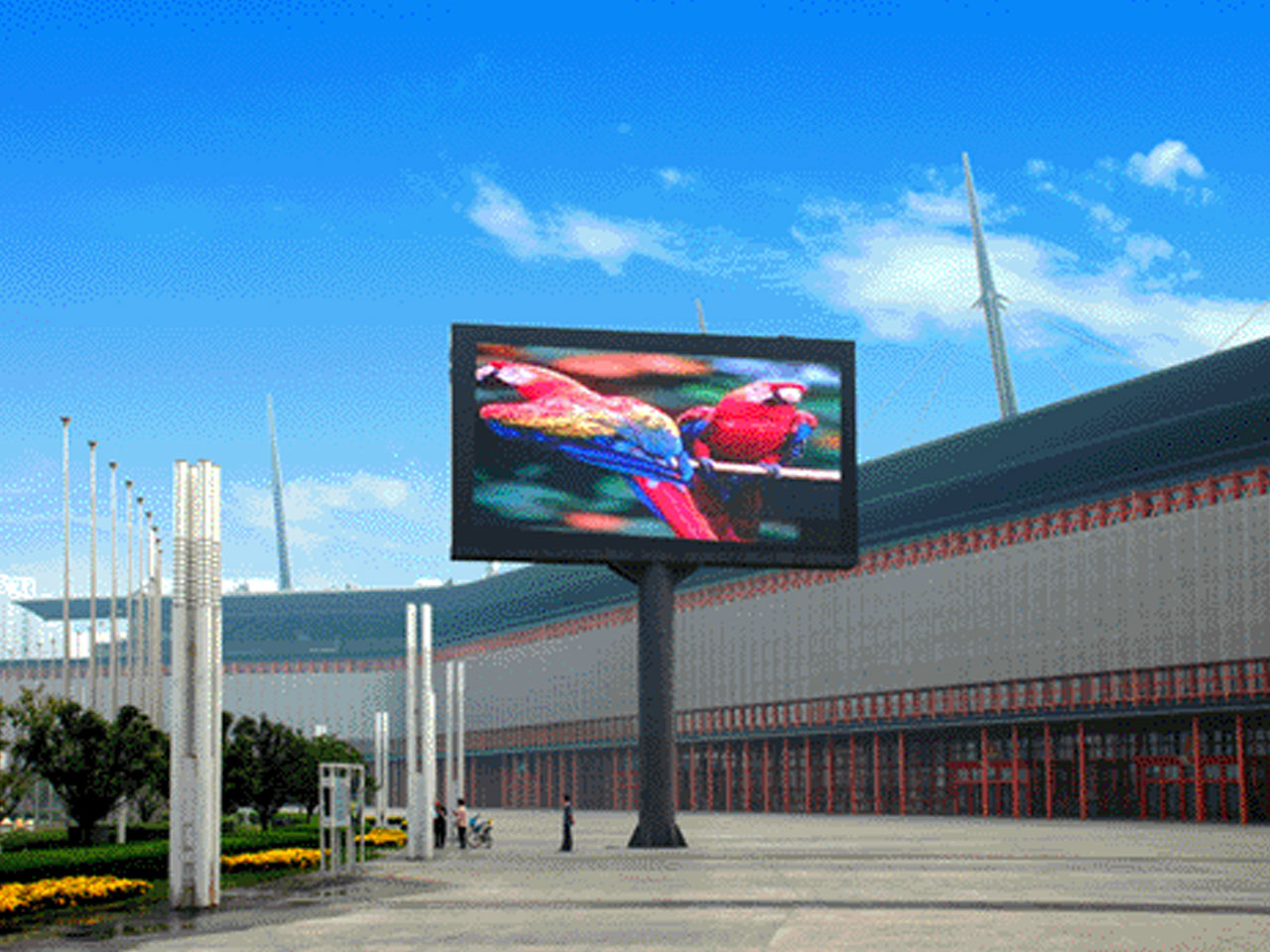 What issues should we consider before installation and operation of outdoor display